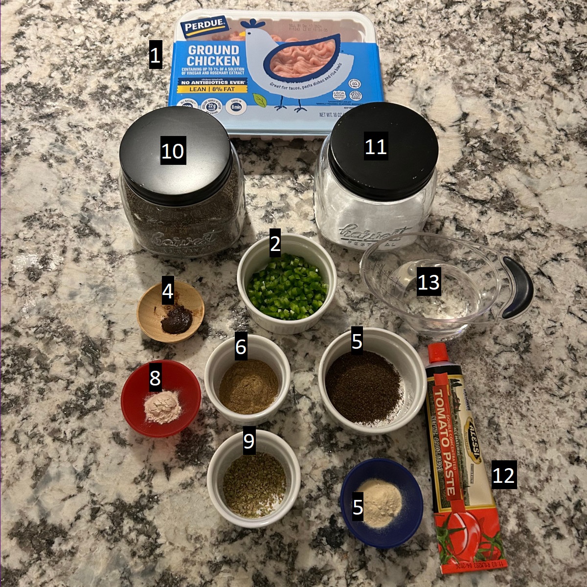 Chicken Taco Ingredients